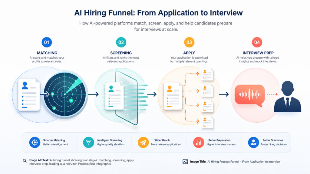 How AI Is Changing Job Search in 2026 ai hiring funnel from application to interview