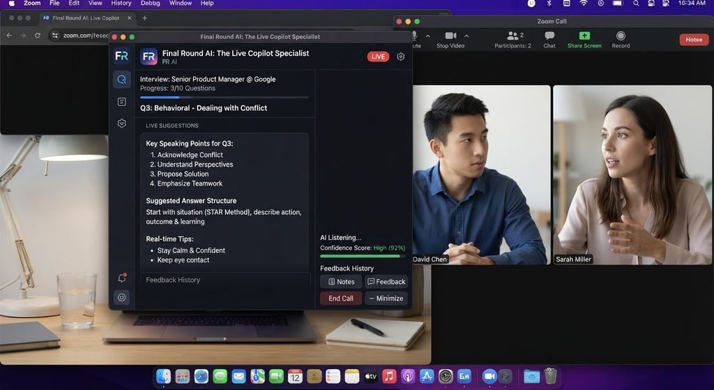 AI Mock Interview Platforms: 2026 Feature & Pricing Comparison final round ai interview copilot desktop app overlay showing real time answer suggestions