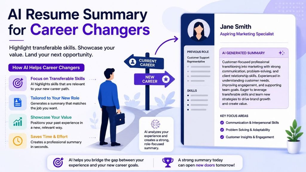 AI Resume Summary Generator: Write a Better Professional Summary ai resume summary for career changers