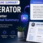 AI Resume Summary Generator: Write a Better Professional Summary