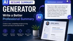AI Resume Summary Generator: Write a Better Professional Summary