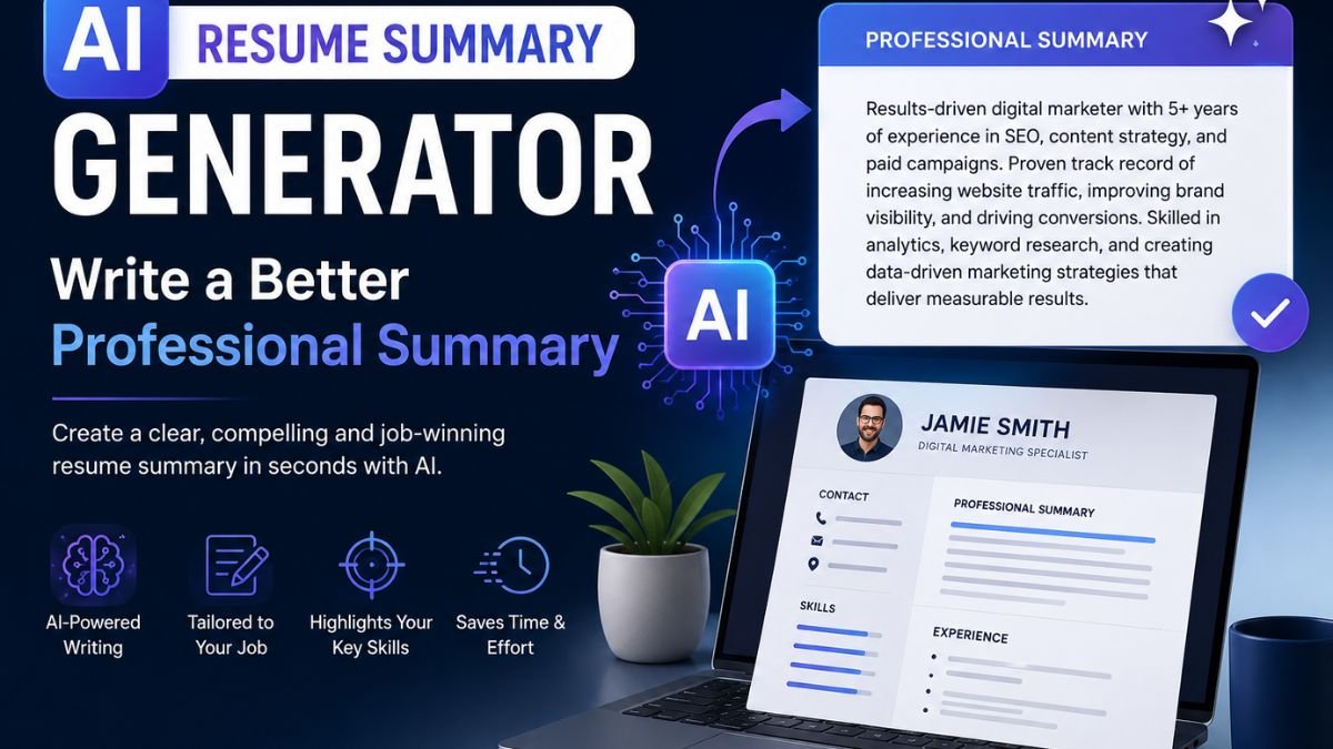 AI Resume Summary Generator: Write a Better Professional Summary