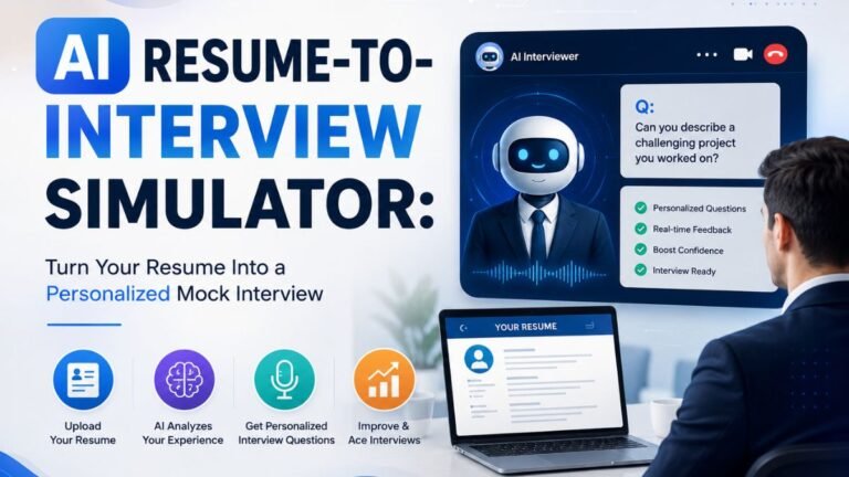 AI Resume-to-Interview Simulator: Turn Your Resume Into a Personalized Mock Interview